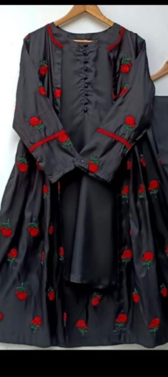 Gown Embroidery 3Pc