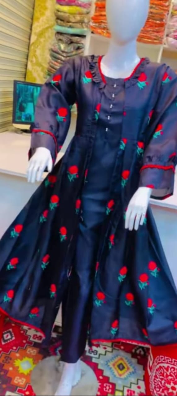 Gown Embroidery 3Pc